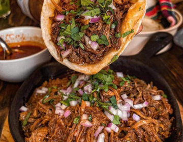 Birria tacos at Sabor Latino Bra