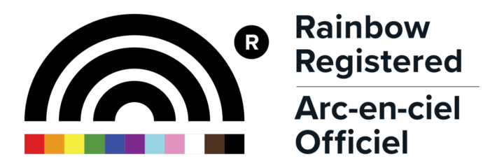Black Logo Horizontal Rainbow Regis